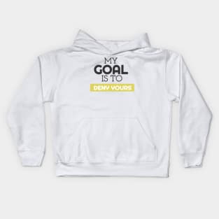 My Goal Is To Deny Yours Soccer Goalie Kids Hoodie